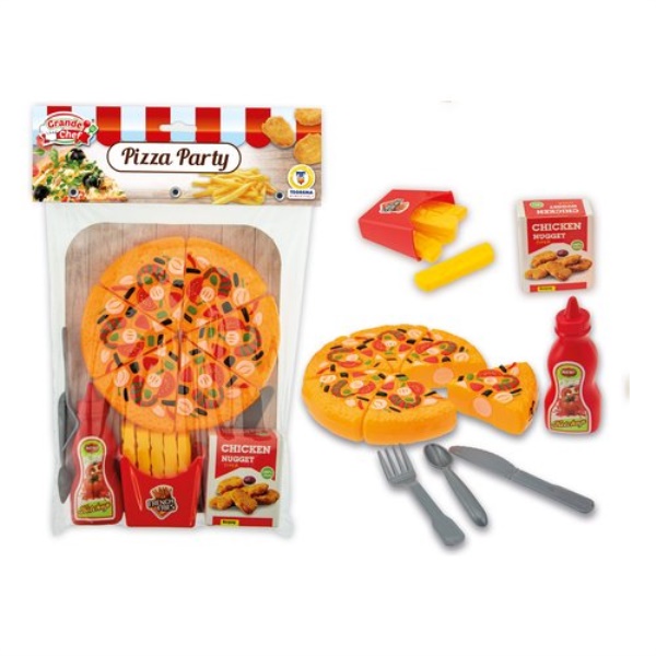 Playset Teorema 68041 GRANDE CHEF Pizza Party Assortito