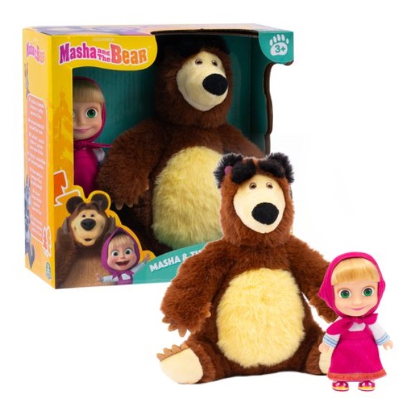 Bambola Giochi Preziosi MHA21000 MASHA E ORSO con peluche 20 cm