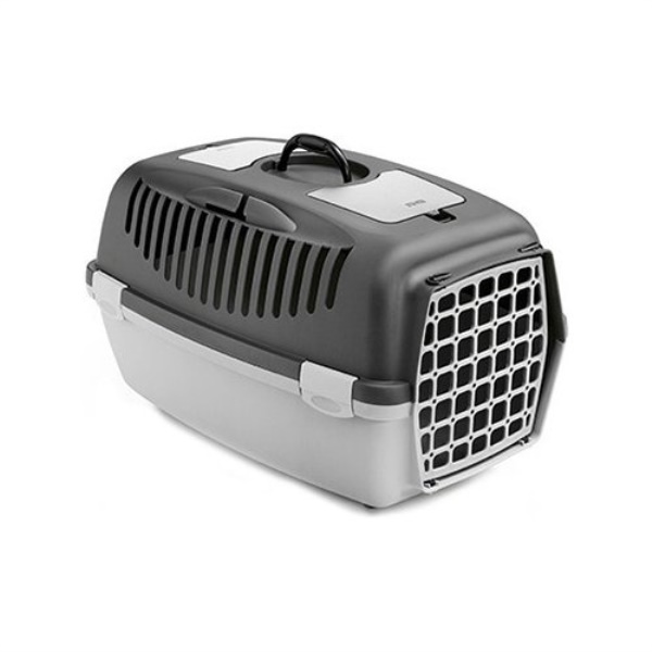 Trasportino animali Stefanplast 97366 GULLIVER 3 Grigio chiaro e scuro