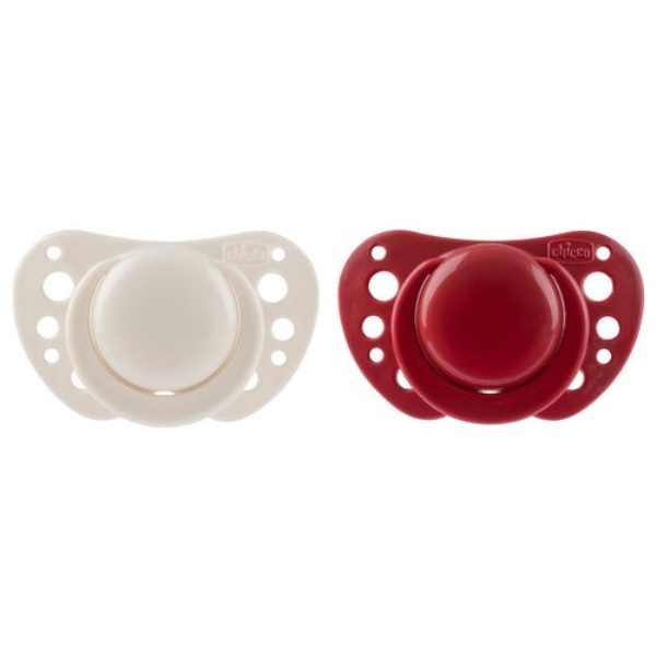 Succhietto Chicco 00075033330000 PHYSIOFORMA AIR Bianco e Rosso