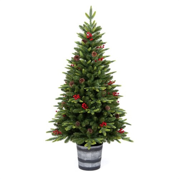 Albero Natale addobbato Amicasa 008713 Verde