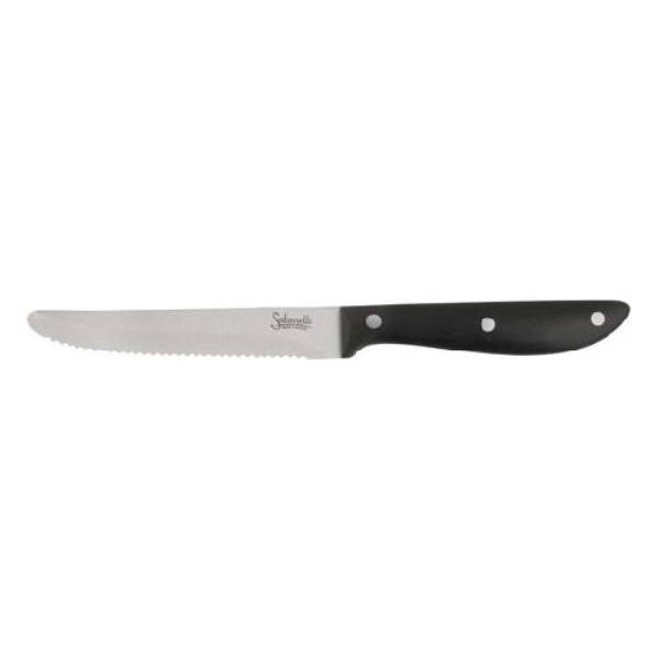 Coltello Salvinelli CTFBI BISTROT Manico rivettato Cromo e Nero