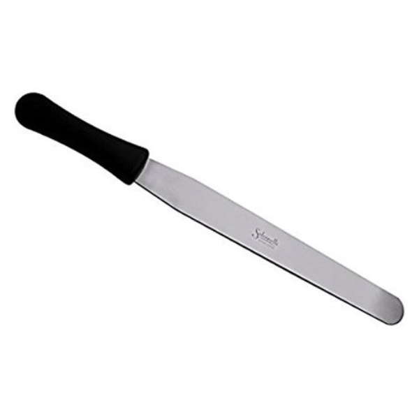 Spatola cucina Salvinelli SPCU15 flessibile da cuoco Acciaio e Nero