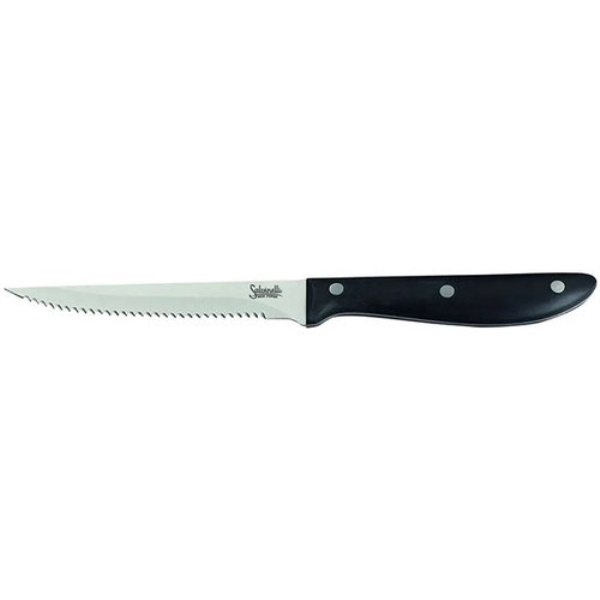 Coltello bistecca Salvinelli CBFBI BISTROT lama 11,5 cm Cromo e Nero