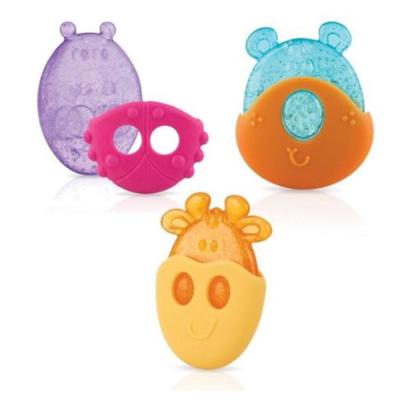 Massaggia gengive Nuby ID647 Ice Gel con cover removibile Assortito