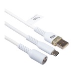 Qubick - Cavo USB C Qubick ACP50007 PLAYSTATION 5 Play & Charge White White