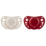 CHICCO - Succhietto Chicco 00075033330000 PHYSIOFORMA AIR 6-16m Bianco e Rosso