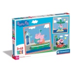Clementoni - Puzzle Clementoni 25293 PEPPA PIG Tris Supercolor