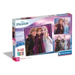 Clementoni - Puzzle Clementoni 25306 FROZEN Tris Supercolor