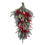 Amicasa - Dietroporta Amicasa 0092243 Pigne e bacche Verde brinato e Rosso