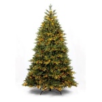 Albero Natale addobbato Amicasa MONVISO PVC e PE Verde