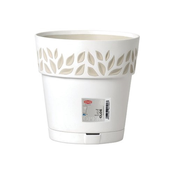 Vaso piante Stefanplast 94100 CLOE Opera Bianco