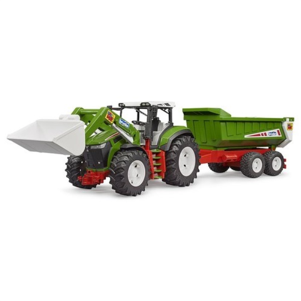 Mezzo agricolo Bruder 03452 ROADMAX Trattore con pala frontale e rimor