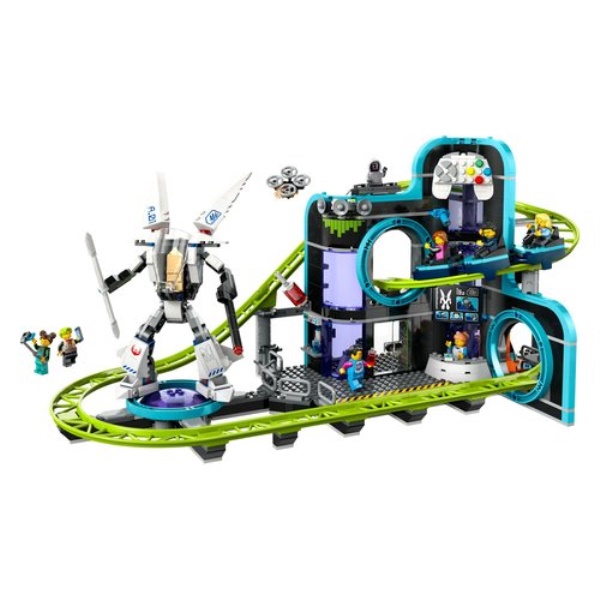 Costruzioni LEGO 60421 CITY Montagne russe di Robot World