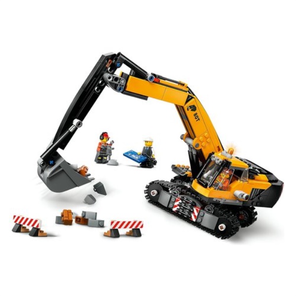 Costruzioni LEGO 60420 CITY GREAT VEHICLES Escavatore da cantiere gial