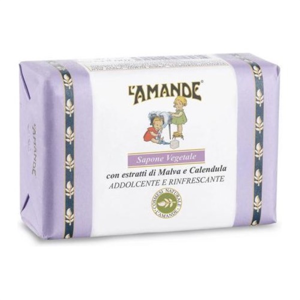 Detergente L'Amande Sapone vegetale malva e calendula 200 Gr