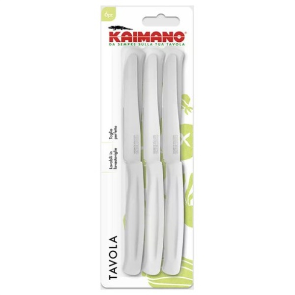 Set coltelli Kaimano 1023390 DINAMIK ounta dentata Bianco