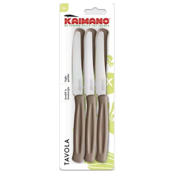 Set coltelli Kaimano 1023389 DINAMIK ounta dentata Marrone