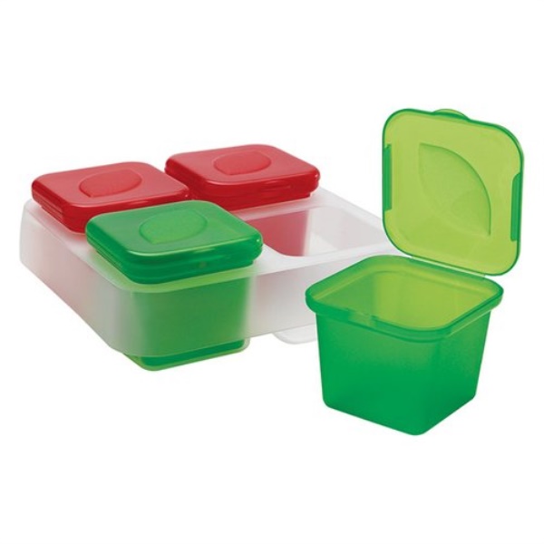 Contenitore alimenti Snips 033060 congela sughi aromi Rosso e Verde
