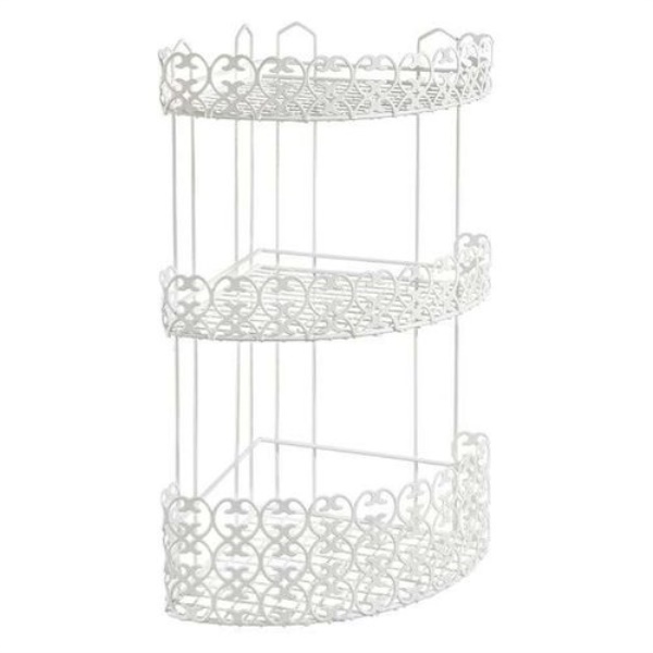 Cestello box doccia Metaltex 42 45 03 FLORENZ Angolare 3 piani Bianco
