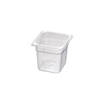 Cambro - Bacinella alimenti 1/6 Cambro 66CW135 GASTRONORM Trasparente Trasparen