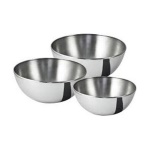 Coppa Abert V590643002 DAILY PLUS Set 3 pz 15, 20 e 23 cm Cromo inox