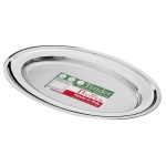 Vassoio Pinti inox 53821947 TENDER PROFESSIONAL Ovale bordato Cromo