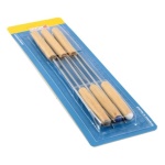 Kaufgut - Set fonduta Kaufgut 070366 Cf.6 Forc.Fond.Legno Natur