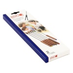 Kaufgut - Set fonduta Kaufgut 070362 Cf.6 Forc.Fond.Legno Scuro