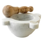 Marmo In - Mortaio Marmo In Marmo Bianco C/Pestello Cm.18