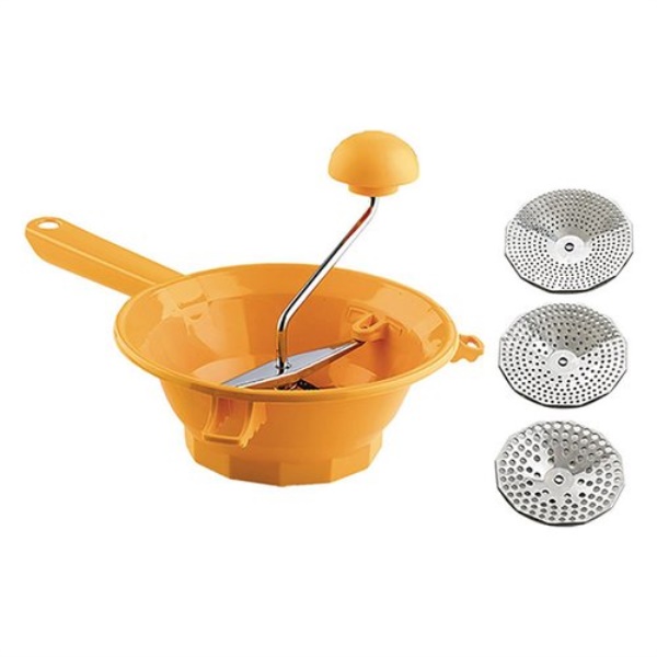 Passa verdura Omac 380 Tilly 2 con 3 dischi Giallo