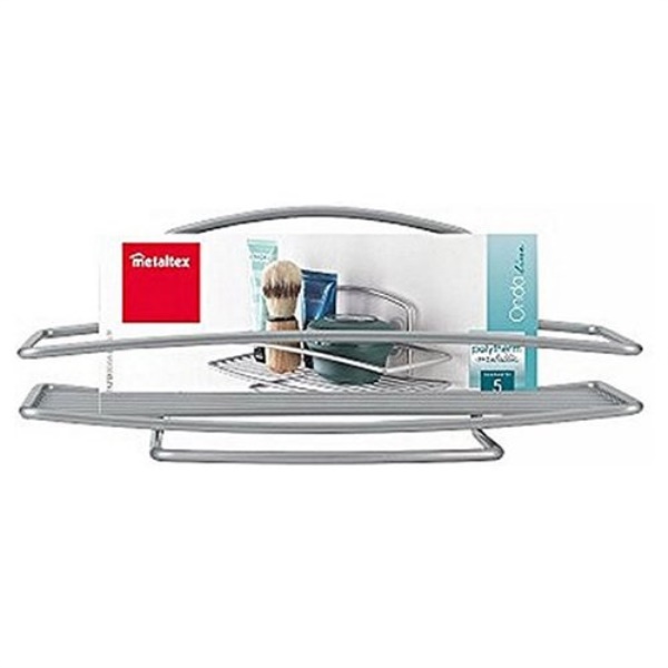 Cestello box doccia Metaltex 46 00 01 ONDA Rettangolare Silver