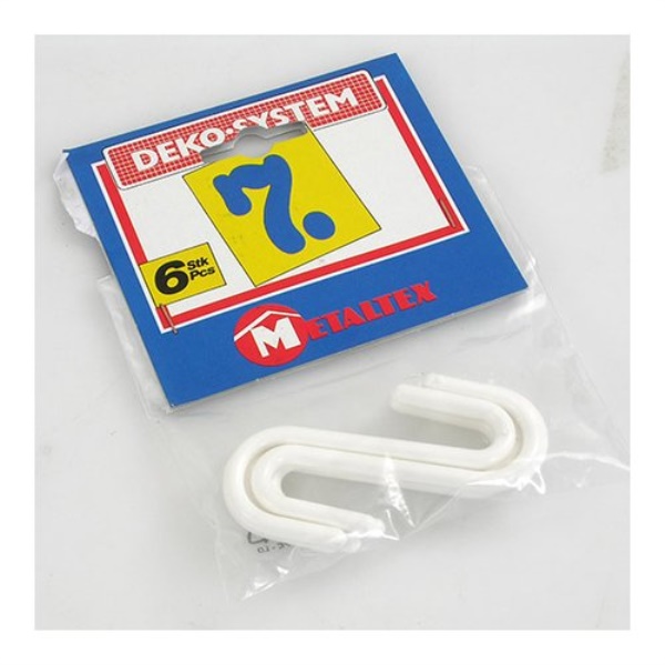 Set ganci a S Metaltex 36 97 07 DEKO SYSTEM Bianco