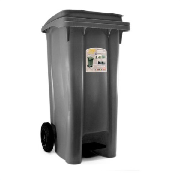 Bidone carellato Stefanplast 25706 URBAN ECO SYSTEM Con Pedale Grigio 