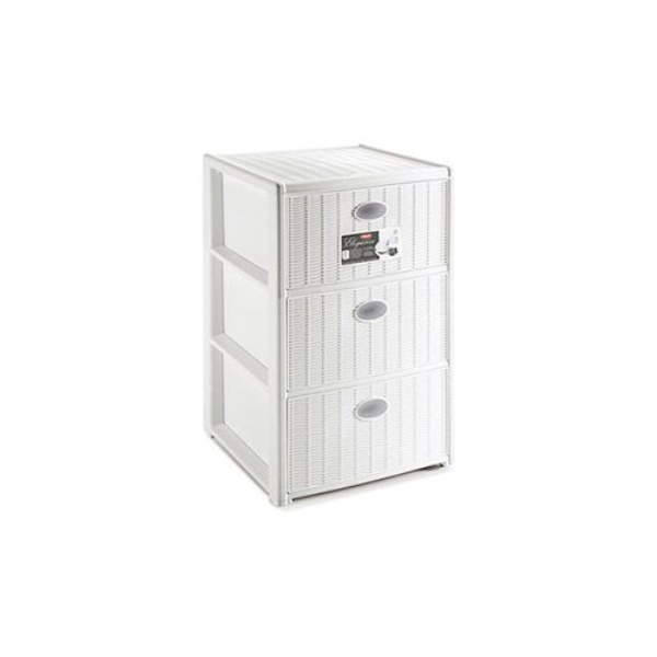 Cassettiera salvaspazio Stefanplast 30462 ELEGANCE 3C Bianco