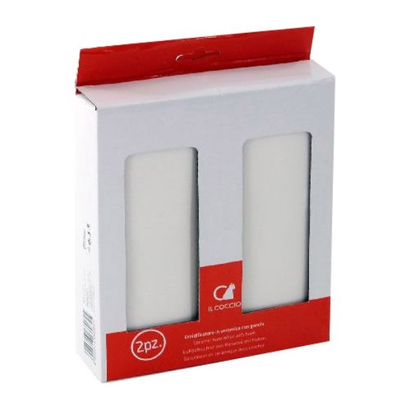 Evaporatore termosifoni Il Coccio 2013C00 esterno piatto 2 pz Bianco