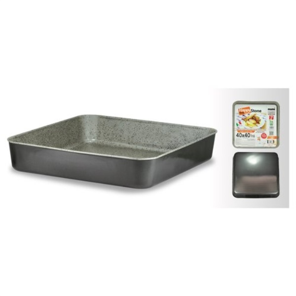 Teglia Mamù HAPSTTEGATXX4040H HAPPY STONE alta Grigio pietra