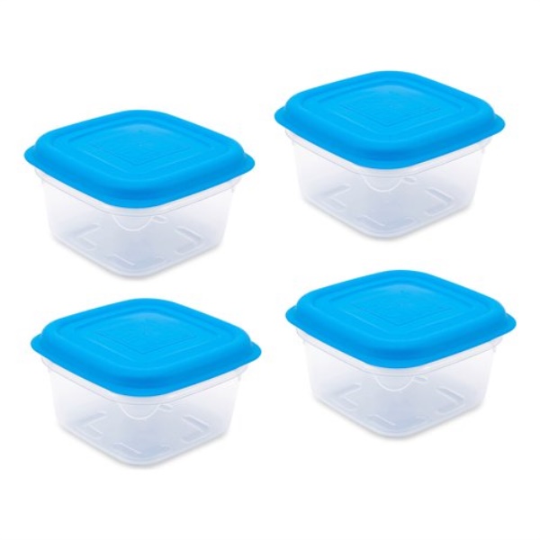 Set contenitori alimenti Giò Style 6465254 ERMETICI Quadro Azzurro