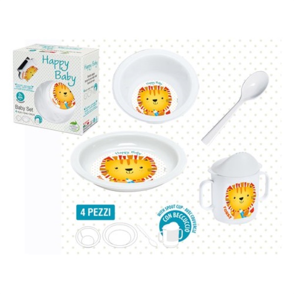 Set tavola bimbo Cosmoplast 270 Happy Baby Assortito