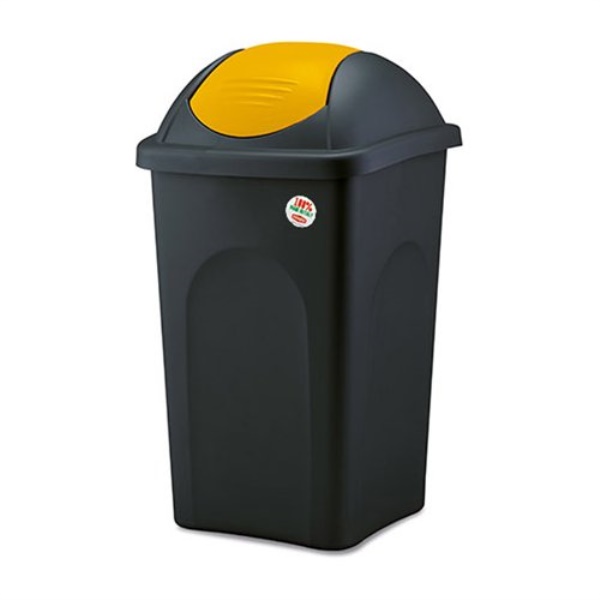 Pattumiera differenziata Stefanplast 70211 MULTIPAT Nero e Giallo