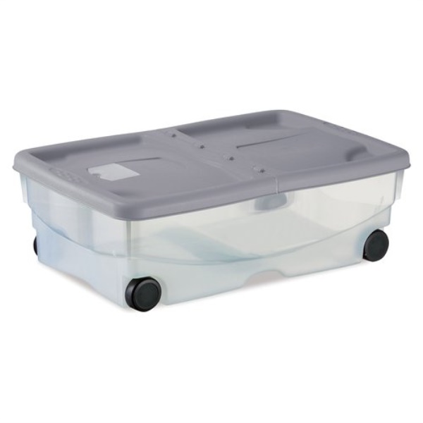 Contenitore Stefanplast 13004 STEFANOBOX Mario con ruote Stone grey