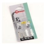 Metaltex - Ganci adesivi Metaltex 40.49.90 Cf.2 Ganci Plast