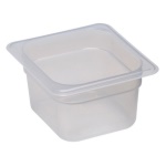 Cambro - Bacinella alimenti 1/6 Cambro 64PP190 GASTRONORM Bianco traslucido Bia