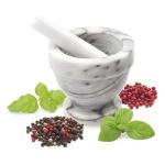 Kaufgut - Mortaio Kaufgut 041206 Marmo Eva C/Pestello Cm