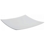 Piatto portata Ilsa E100314IV00 LUNA EFAY Quadro Curvo Bianco avorio