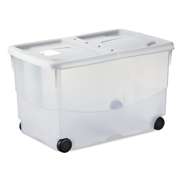 Contenitore Stefanplast 13083 STEFANOBOX Vasco con ruote Bianco