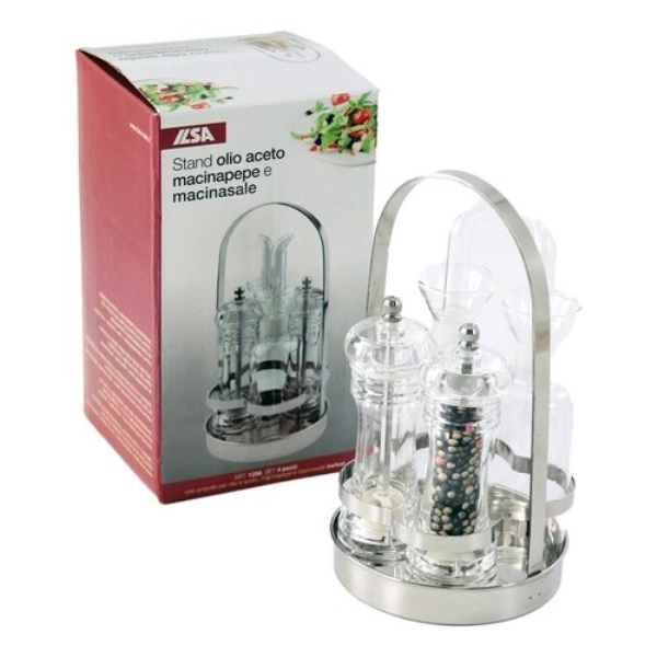 Set condimento Ilsa 12560000IVV Menage Cromo