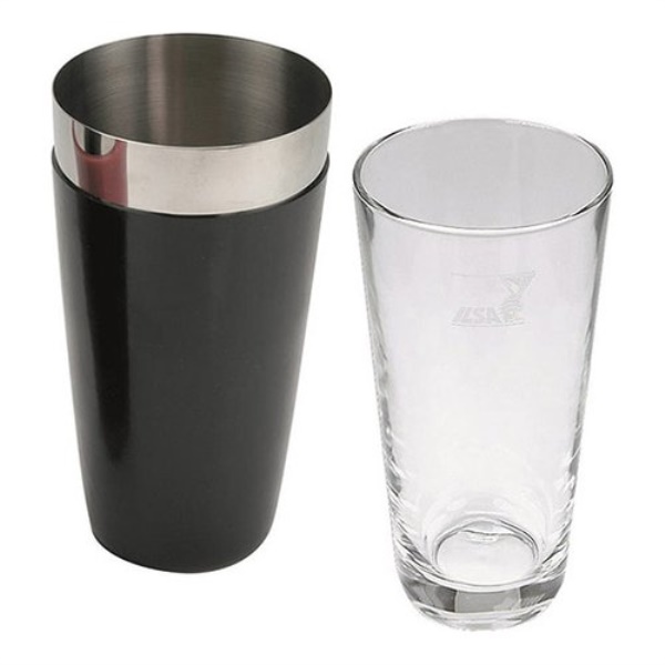 Shaker Ilsa 0165V500VCV MIXAGE Boston con bicchiere Nero