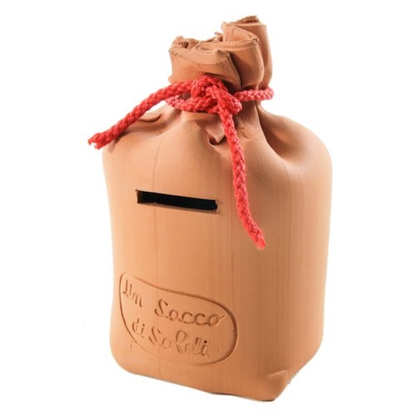 Salvadanaio La Folgore 007 a sacco Terracotta