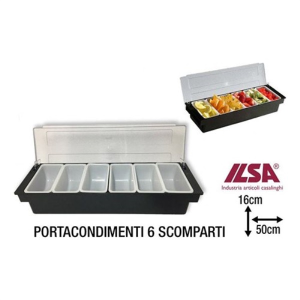 Contenitore alimenti Ilsa 45190060PCV MIXAGE porta condimenti 6 scompa